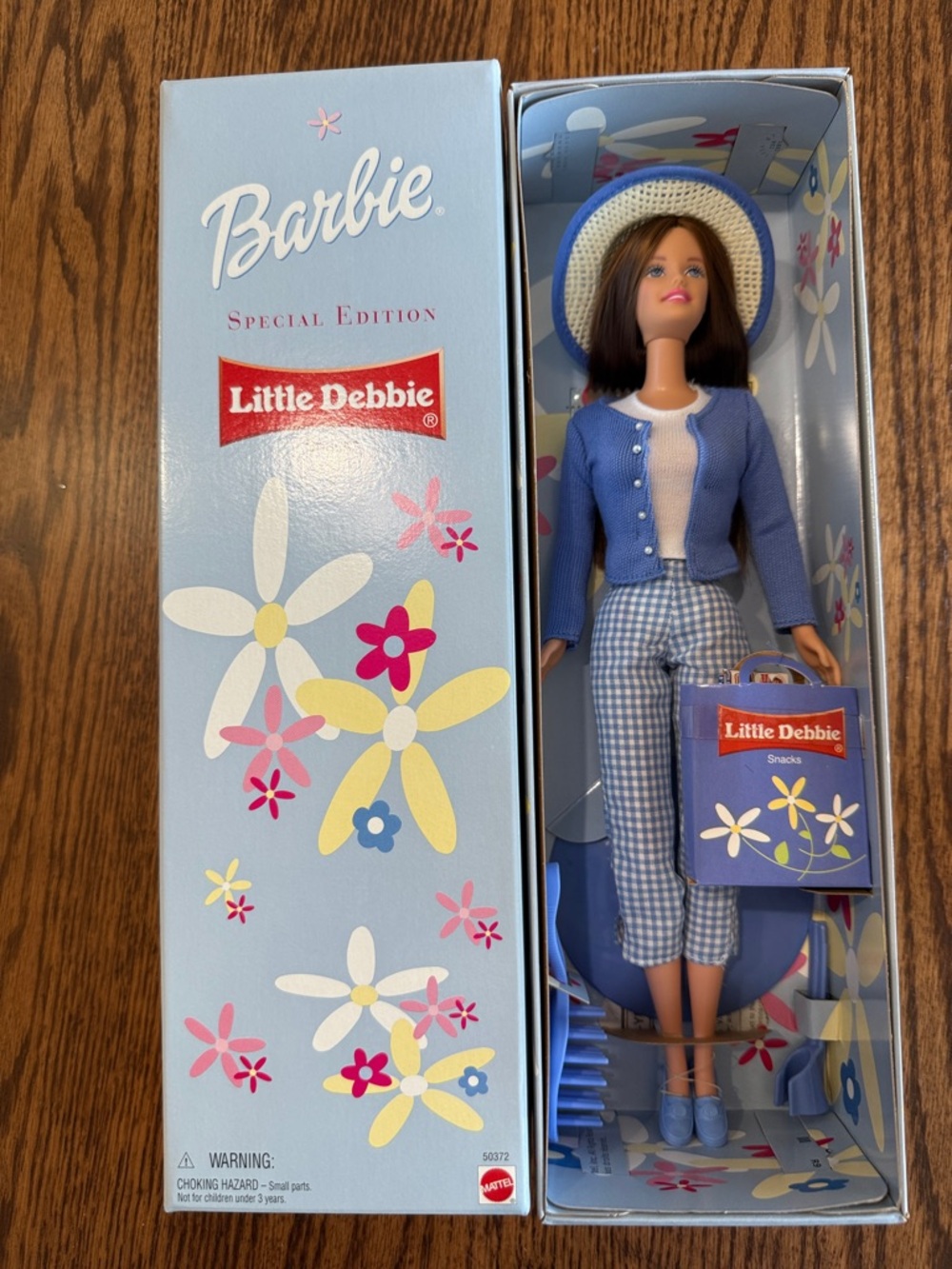 Barbie x Little Debbie Special Edition Doll 2001 -Blue & White Outfit #50372